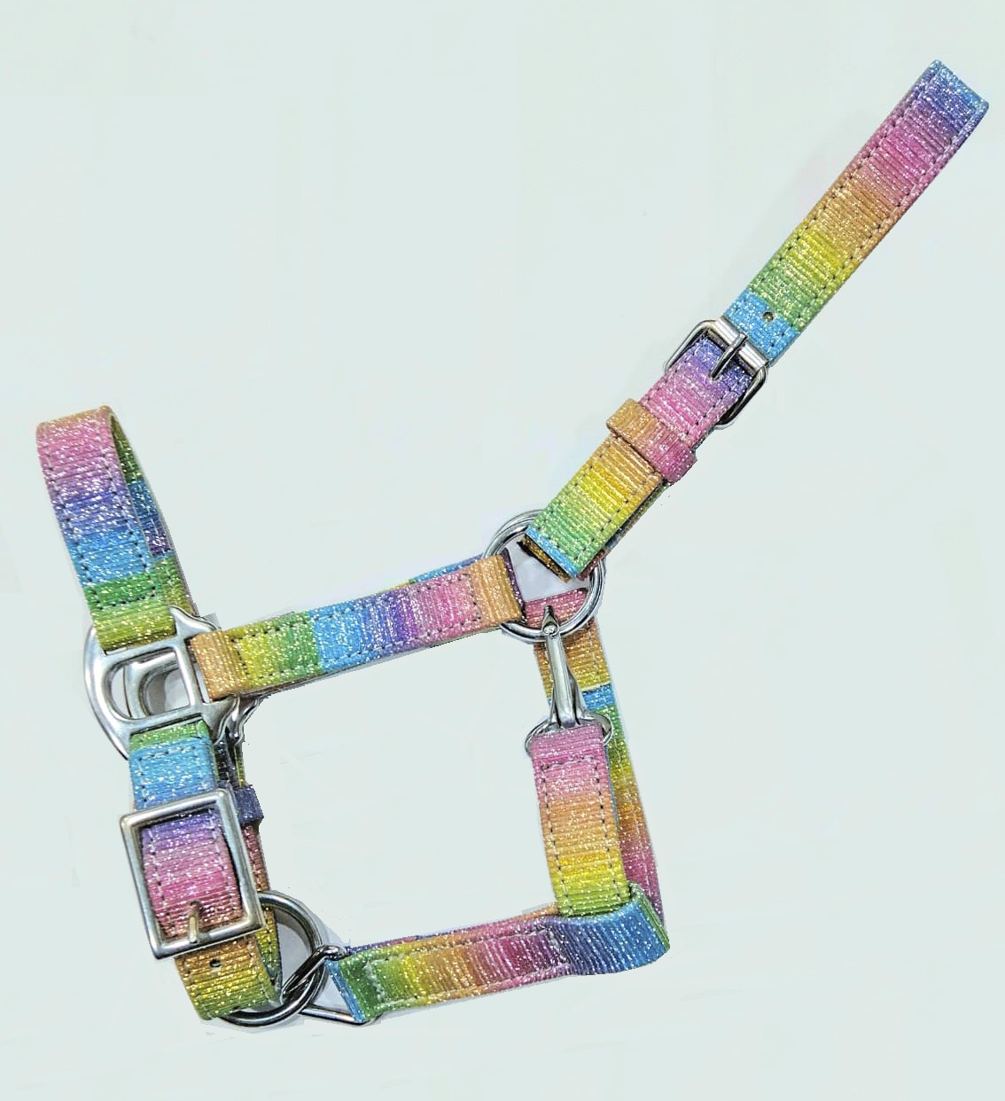 Web Rainbow Glitter Halter